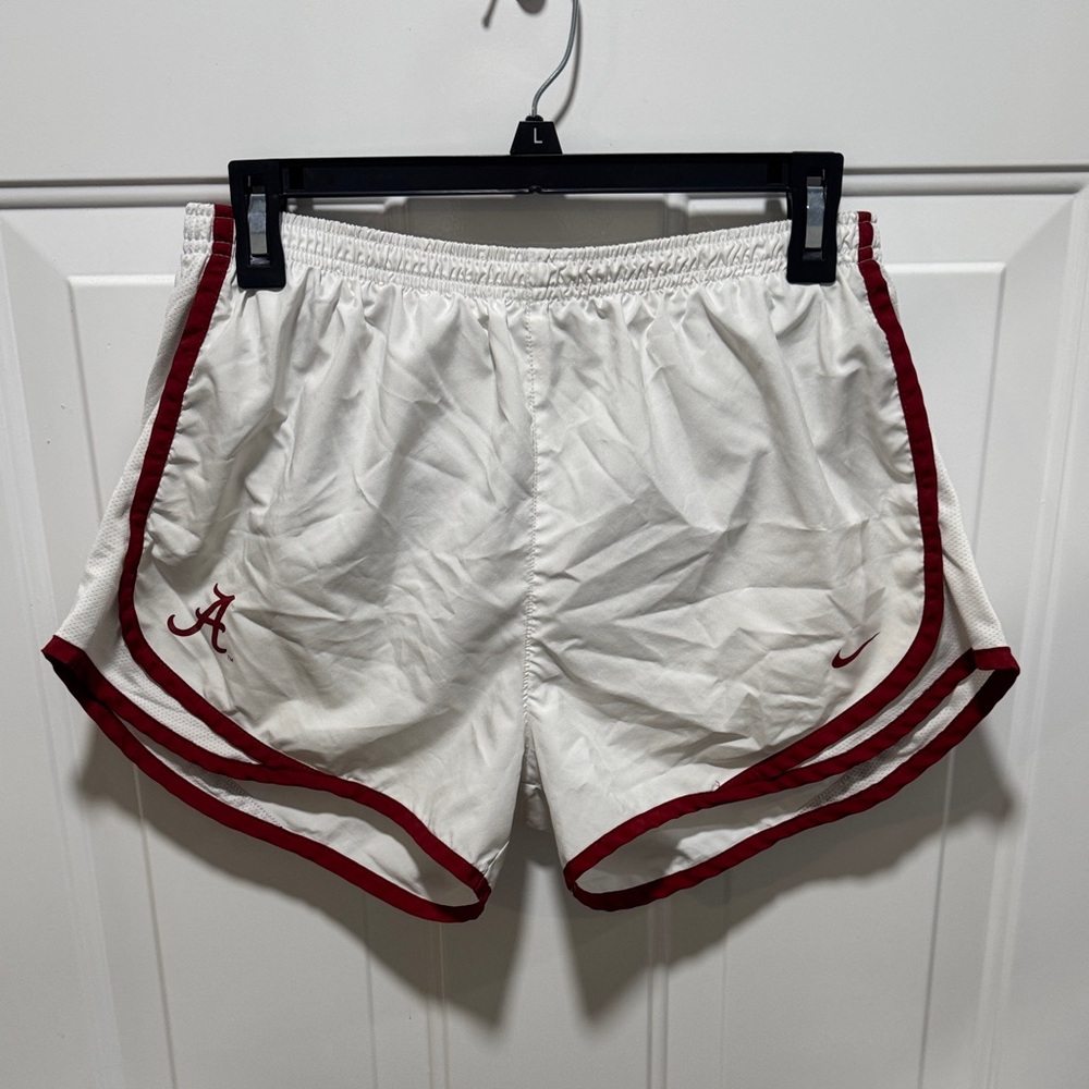Nike Alabama Crimson Tide White Shorts with Red Accents